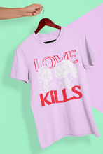 Load image into Gallery viewer, INSPIRED Chucky  and Tiffany Shirt, Loves Kills Play Shirt, Halloween Chucky Shirt, Chucky Halloween Costume Shirt, Horror Movie Shirt,
