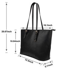 Load image into Gallery viewer, Custom Small Photo  Leather Tote Bag
