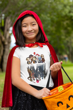 Load image into Gallery viewer, Funny Halloween Horror Characters Reflection T-Shirt, Halloween Shirt, Horror Movie Shirt, Horror Characters Shirt, Serial Killers Shirt

