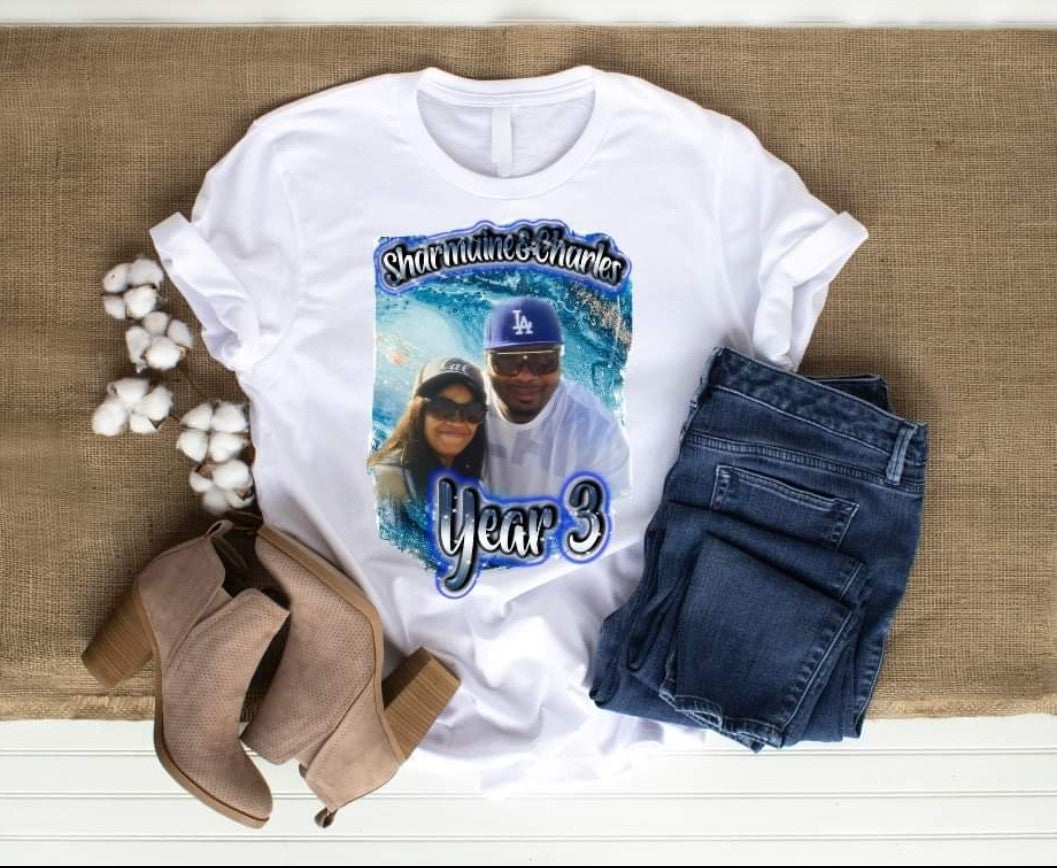 The 90s are back with digital Airbrush Tshirt